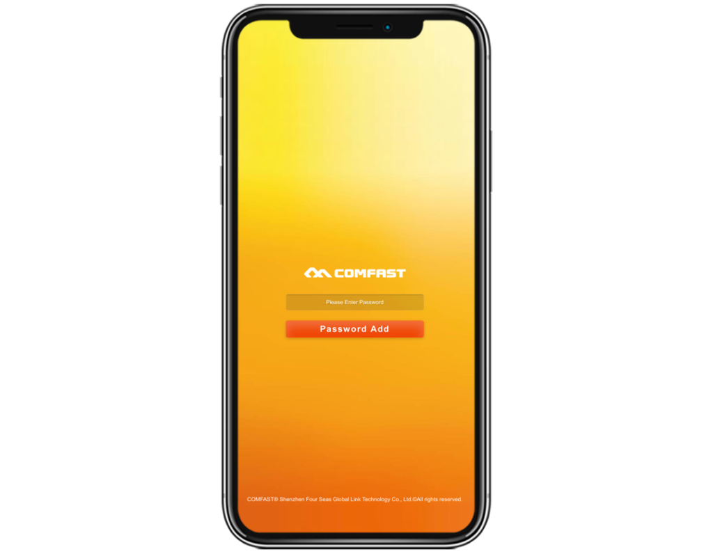 Login to Comfast Extender using the App