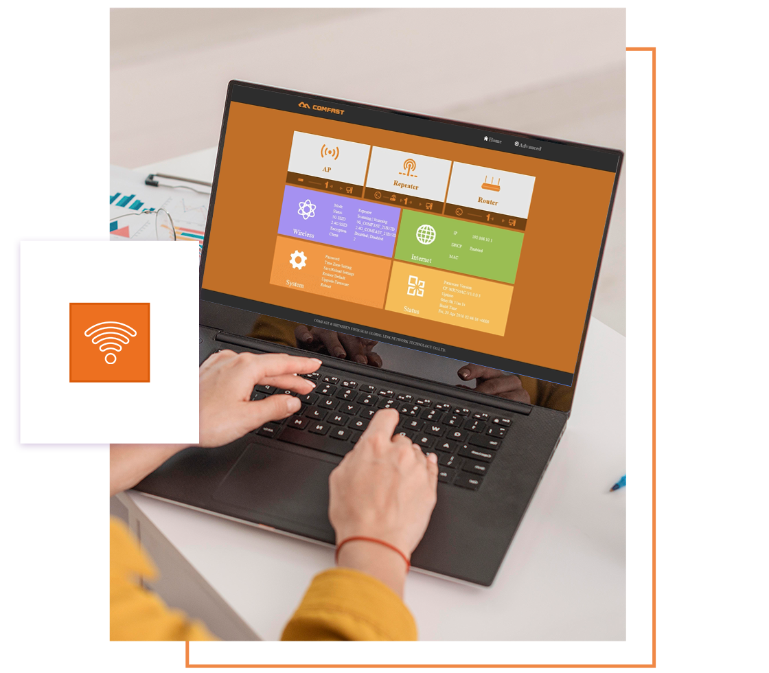 Comfast WiFi Extender Setup Via Web Interface